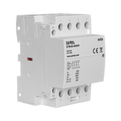 Stycznik modułowy instalacyjny 63A 4xNO 24V AC/DC TYP: STM-63-40/24V ZAMEL (EXT10000300-WUN)